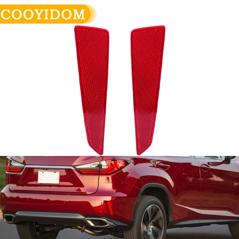 Car Rear Fog Reflector Light Bumper Reflector lamp Tail Warning Brake Light For Lexus RX350 RX450 2016 2017 2018 Car Accessories