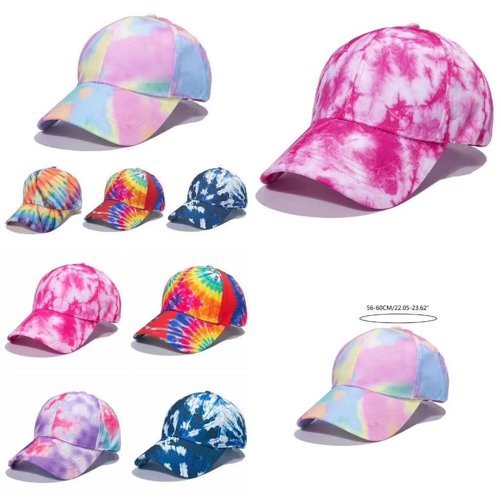 

652F Sports Baseball Hat Dye Colors Dad Caps Casual for Sun Cap Colorful Hats for Women Men Neutral Daily Accesso