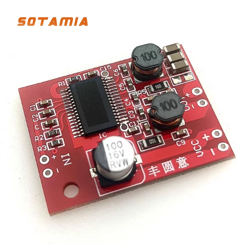 SOTAMIA 1pcs Piezoelectric Ceramic Sheet Speaker Power Amplifier Board 150W Drone Megaphone Power Amplifier Single Power Supply