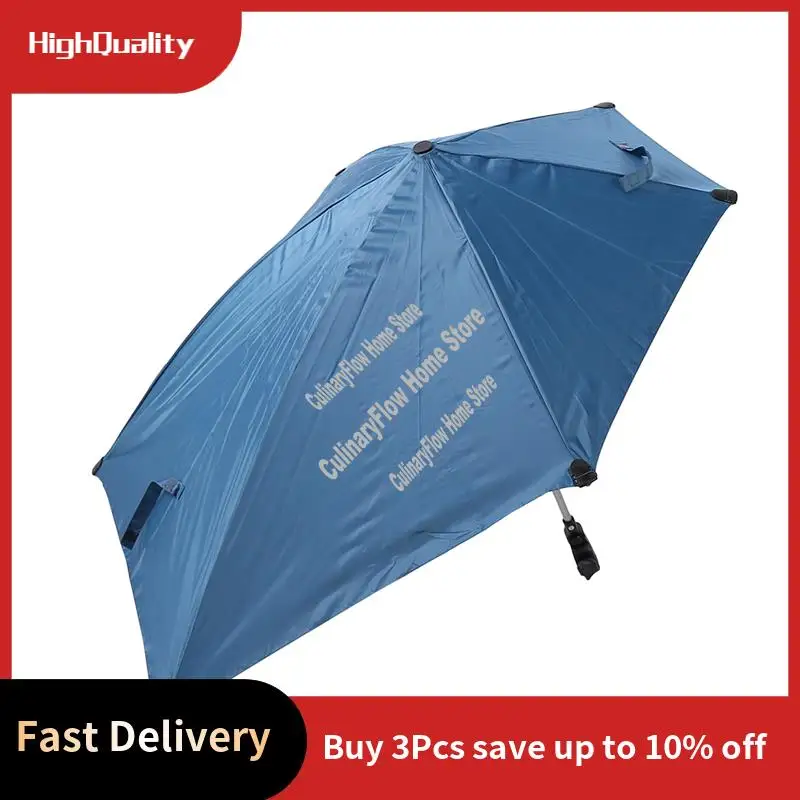 Venda de verão guarda-chuva de praia ajustável, guarda-chuva de cadeira giratória de 360 graus com braçadeira universal, ótimo para cadeira de praia, cadeira de pátio