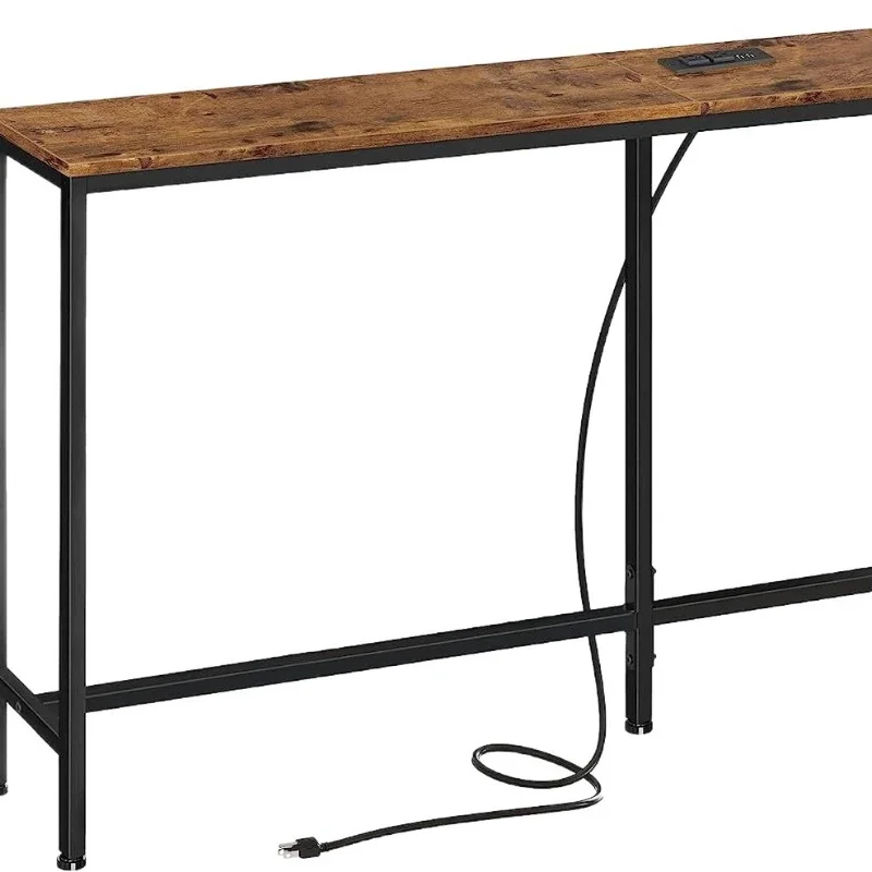 Desk with power plug training room computer desk desktop home bedroom student study