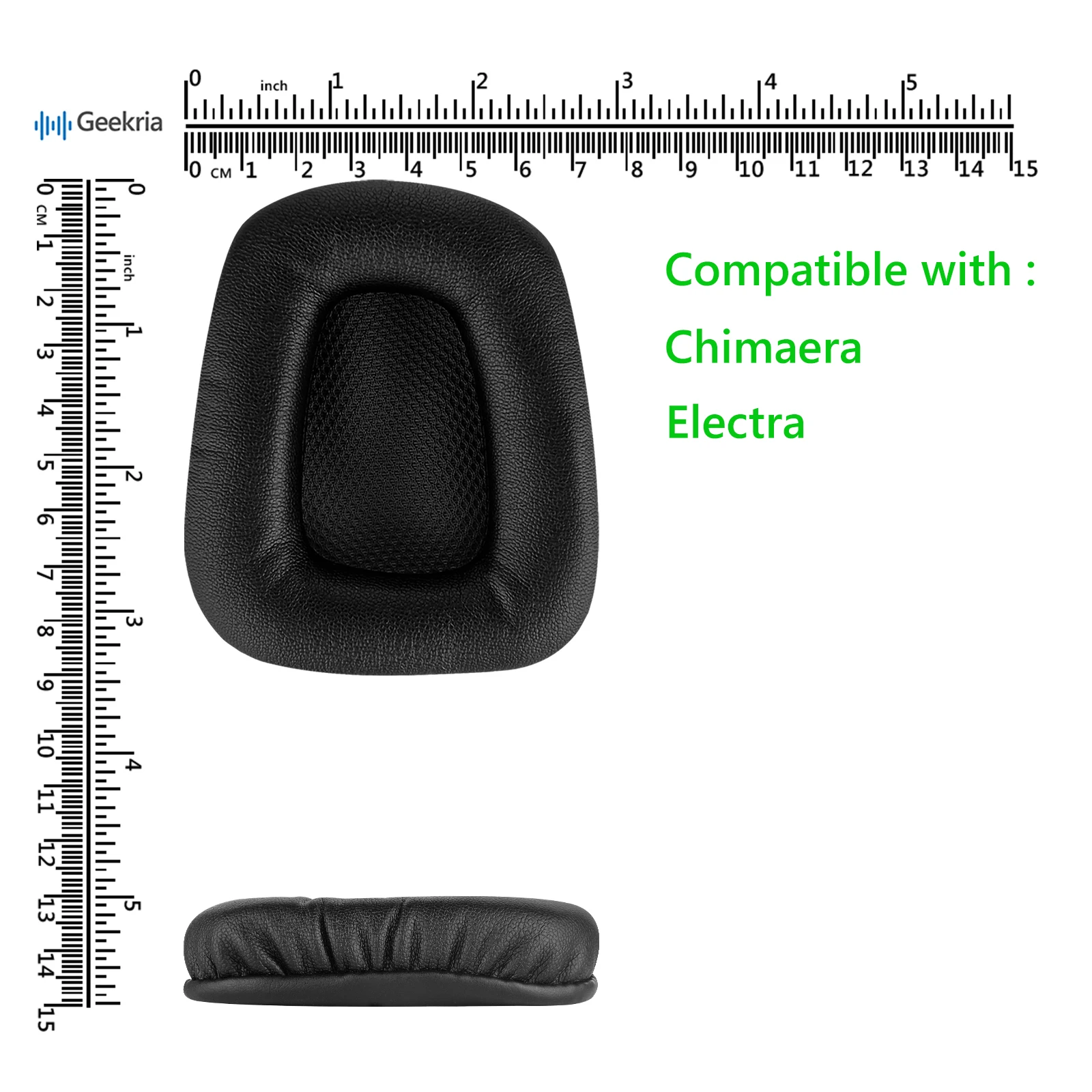 Geekria-QuickFit substituição Ear Pads, Razer Chimera, Electra Gaming Headphones