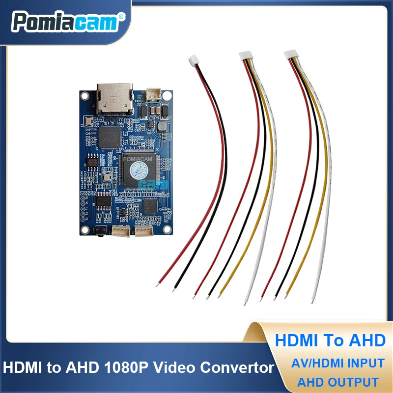 AHD Output HDMI To AHD 1080P Video Convertor CVBS Analog Signal AV Signal HDMI Audio/video To HD AHD 1080P Converter Box Module