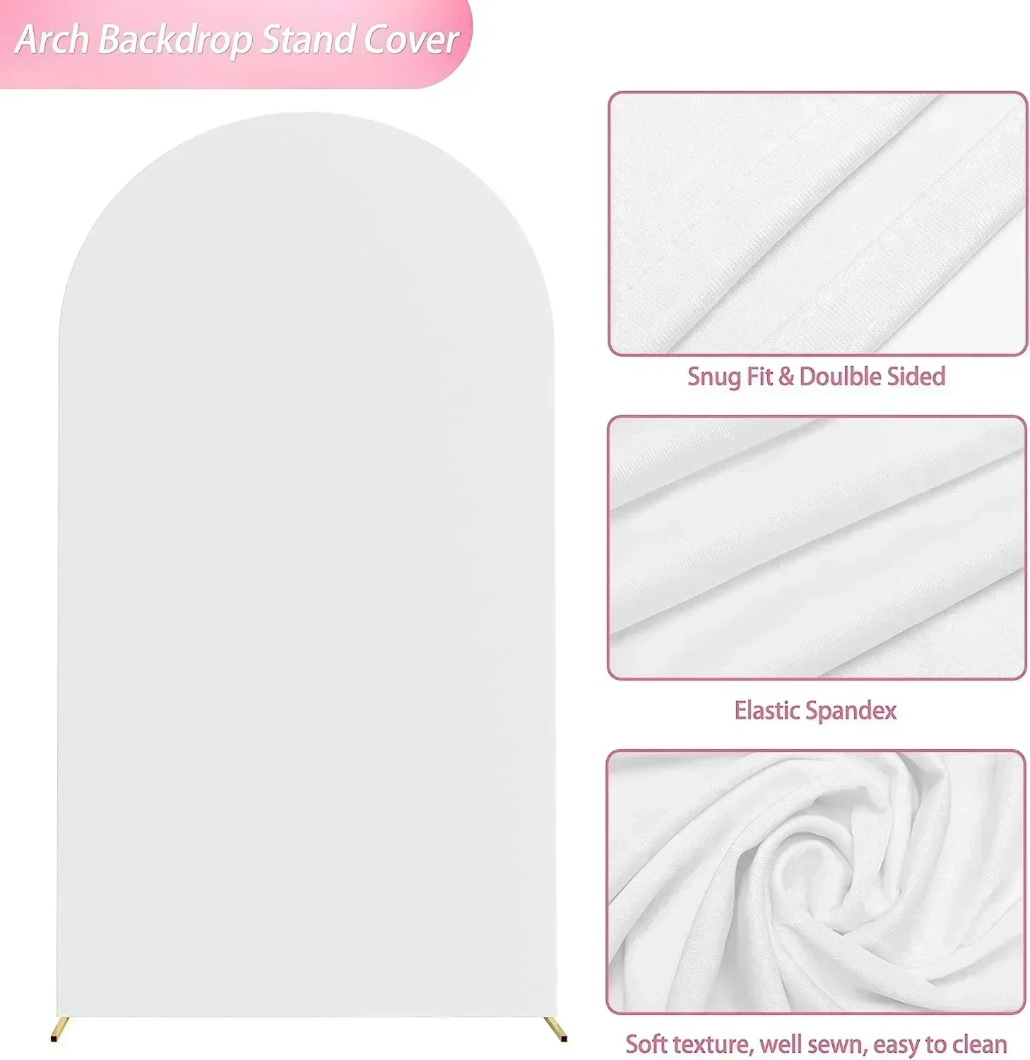 Mehofond Custom 2-Sided Sage Green A Little Goose Stripes Kids Birthday Baby Shower Cover Chiara Arch Background Decor Backdrop