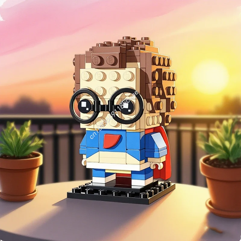 175pcs MOC Clark Kan T Vuilnisemmer BricKidz Brickheadz Modelbouw Kerstcadeaus Blokken Architectuur Speelgoed Onderwijs Kinderen