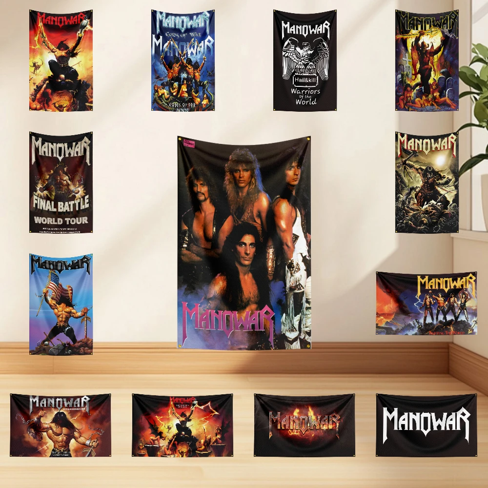 

3x5ft M-Ma-n-owar Flag Professional Flag Polyester Digital Printing Flagge Banner For Decoration Garage Room Home