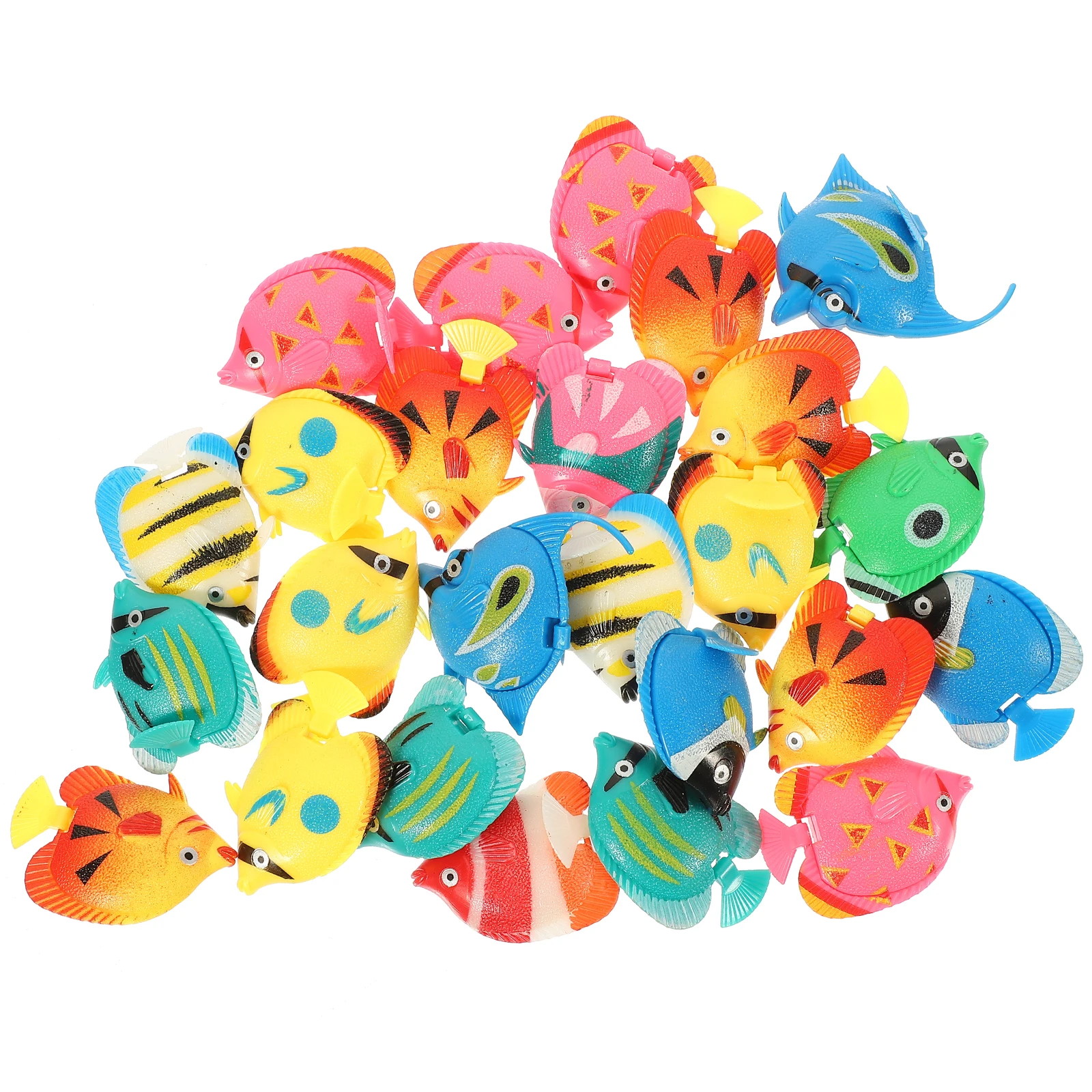 

25pcs Realistic Fake Aquarium Decor Small Compact Plastic Goldfish Lifelike Household Tank Accessories Vivid Colorful Fish