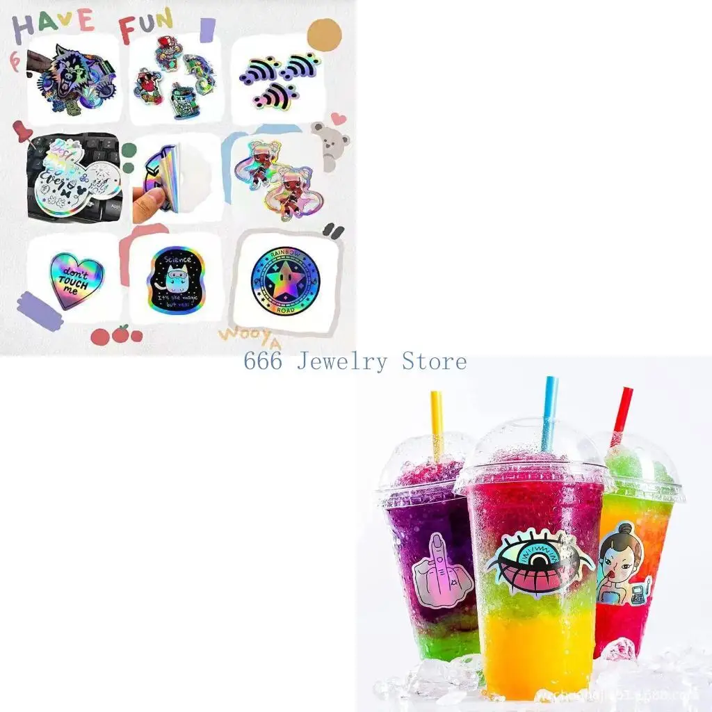 F2TD 20Pcs Transparent Overlay Lamination Sticker Paper Printable Vinyl Labels Craft Decal Tear Resistant