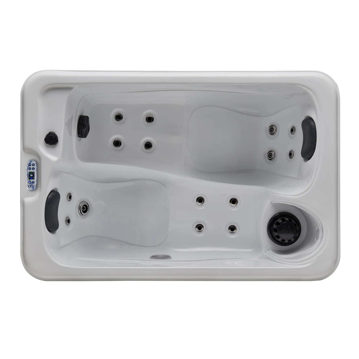 Modern 1.75m Acrylic Whirlpool Spa Tub Outdoor Swimming Pool Soaking Bathtub with Massage for 2 Adults for Hotels