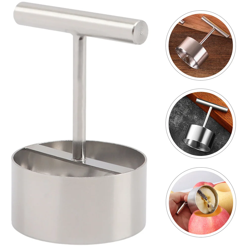 

Stainless Steel Fruit Core Remover Pear Corer Tool Kitchen Corer Tool Easy to Clean Stainless Steel Core Remover