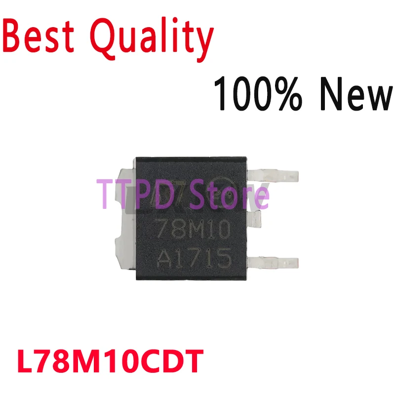 20-100/PCS New Original L78M10CDT L78M10 78M10 Three-terminal Regulator 10V Patch TO 252 In Stock