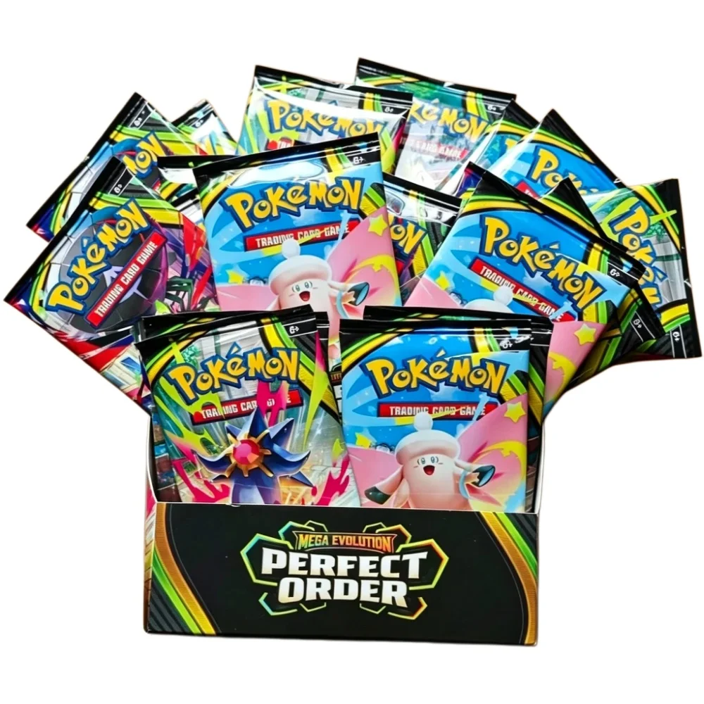 360PCS Pakemn  English Perfect Order Booster Box Rare Holographic Trading Cards Collectible Card Collection Birthday Gifts