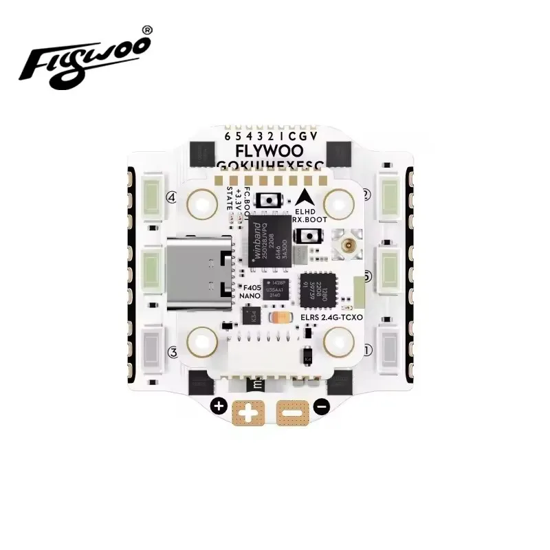 

Flywoo GOKU HEX GN405 Nano HD 20A Stack V3 W/ TXCO ELRS 2.4g Plug&Play O4 / O4 Pro Accessories RC