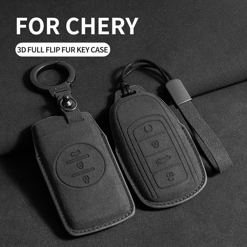 

FOR CHERY Omoda 5 Tiggo 8 Pro 9 arrizo 5plus Tiggo 3 5X plus Jaecoo J7 8 Exeed TXL Key Fob Cover Suede leather case accessories