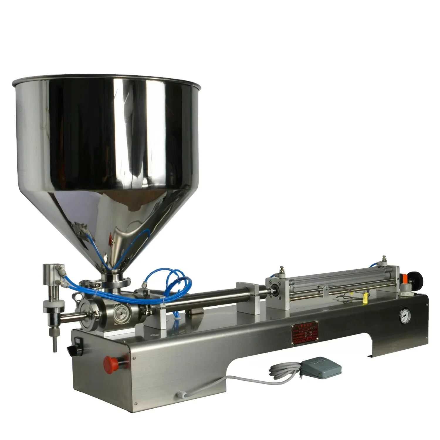 Double Nozzles Pneumatic Liquid Filler Filling Machine For Filling Shampoo Oil Chemical With Heating Mix Function Manufacturer