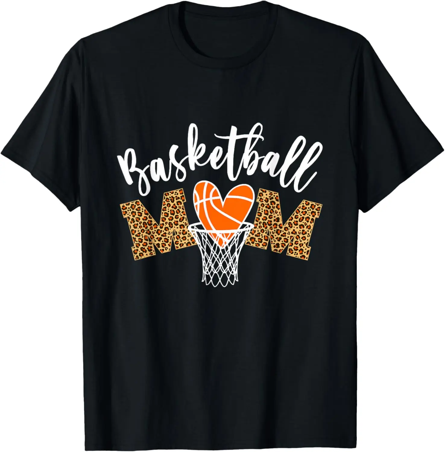 Basketball Mom Cute Novelty Distressed T-Shirt