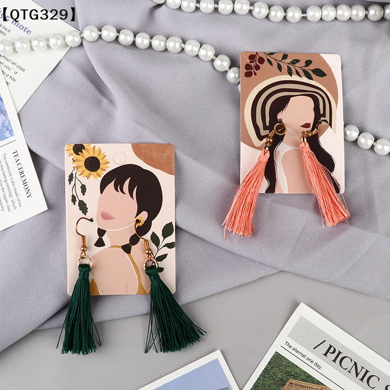 QTG32950 Pcs Earring Display Card Ear Studs Necklace Jewelry Display Holder[T]WQ