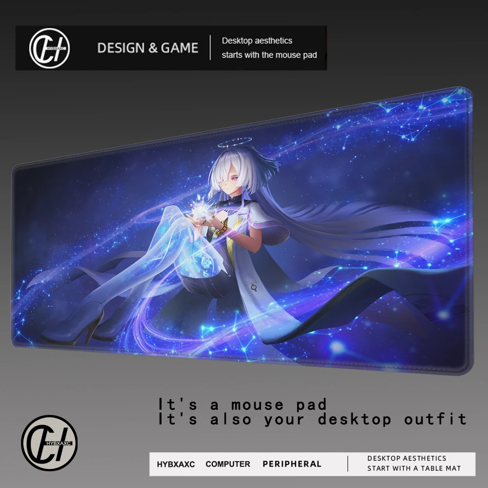 

Mornye Wuthering Waves Mousepad Cute Anime Girl Mouse Pad 900x400mm overlock Non-slip Gaming Rubber Keyboard HD Printing DeskMat