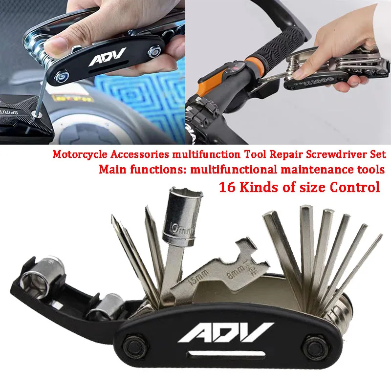 

Tools Accessories For ADV150 ADV160 ADV350 ADV 150 160 350 Motorcycle Multi Function Tool Portable Repair Screwdriver Set