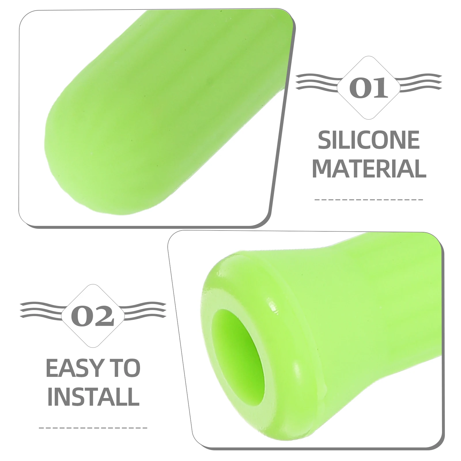 12 قطعة مجموعة الحجامة الصغيرة من السيليكون أكواب شفط محمولة للدورة الدموية وتخفيف تعب العين وتدليك الوجه #4