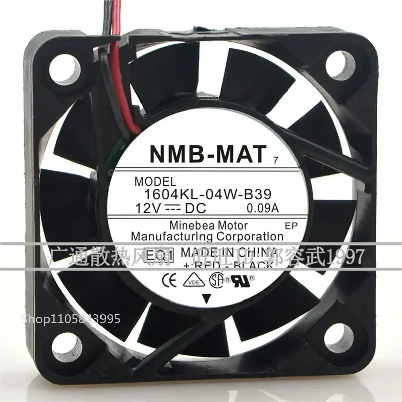 for NMB 1604KL-04W-B39 4CM 4010 12V 0.09A Cooling Fan for Yaskawa Servo Driver