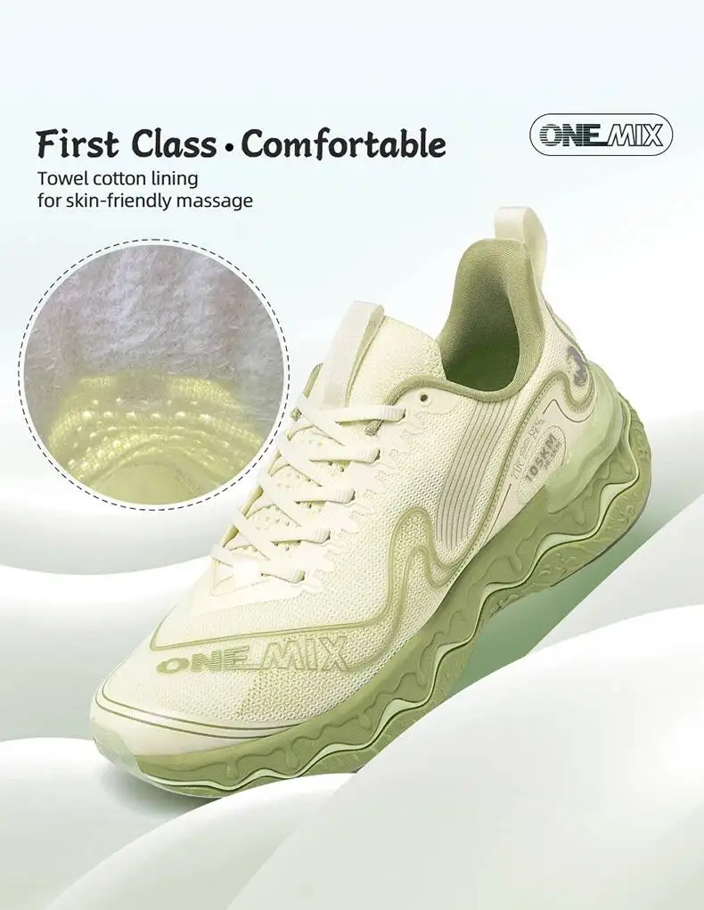 ONEMIX New Running For Men Mulanxi Sneakers Mesh Non-Slip Cushioning Men's Women's Sports Walking Shoes