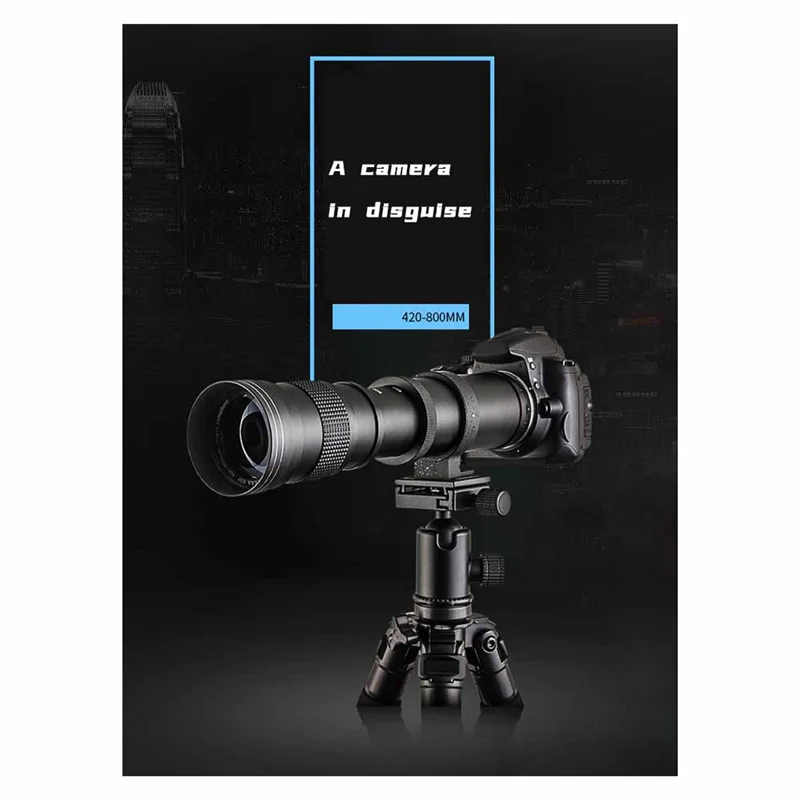 

Lightdow 420-800Mm F8.3-16 Super Telephoto Zoom Lens For Canon, Nikon Manual Focus Nikon F-A31R