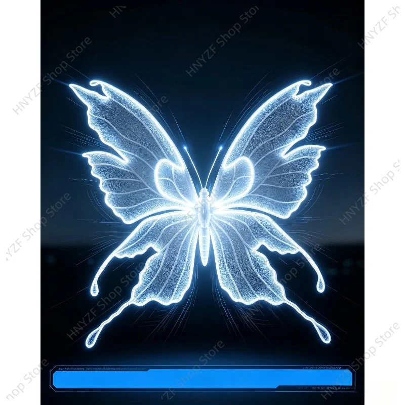 Electric Luminous Fairy Butterfly Wings Remote Control Bionic Flapping Wing Butterfly Aircraft Easy To Operate for Stage