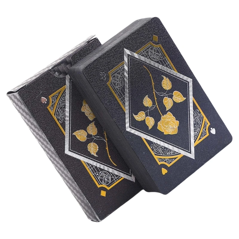 Waterproof Cards Gold Black Plated Game Deck for Beach Bar Fun Game Card