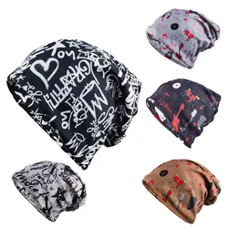 Floral Women Warm Beanies Skullies Casual Dance Girl Hat Scarf Fashion Outdoor Sport Beanie Spring Autumn Hat Bone Winter Gorras