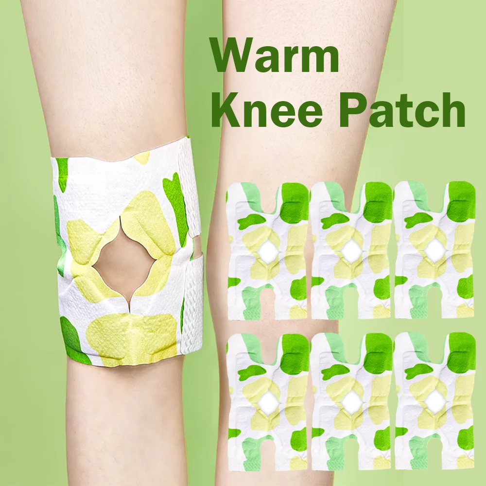 

2/6Pcs Hot Compress Knee Warmer Patches Self-Heating Self-Adhesive Knee Brace Warm Pads Portable Disposable Winter Warm-Up Paste