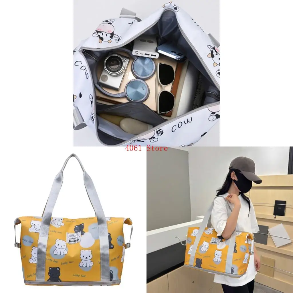 Fitness Bag Dry and Wet Separation Gym Bag Travel Bag Expandable Weekender Bag