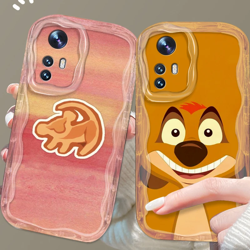 Lion King Disney Cartoon Cute For Xiaomi Mi 14 12 12T 11 Lite Poco M6 X6 X5 X4 X3 M3 F4 Pro GT NFC 5G Wave Oil Back Phone Case