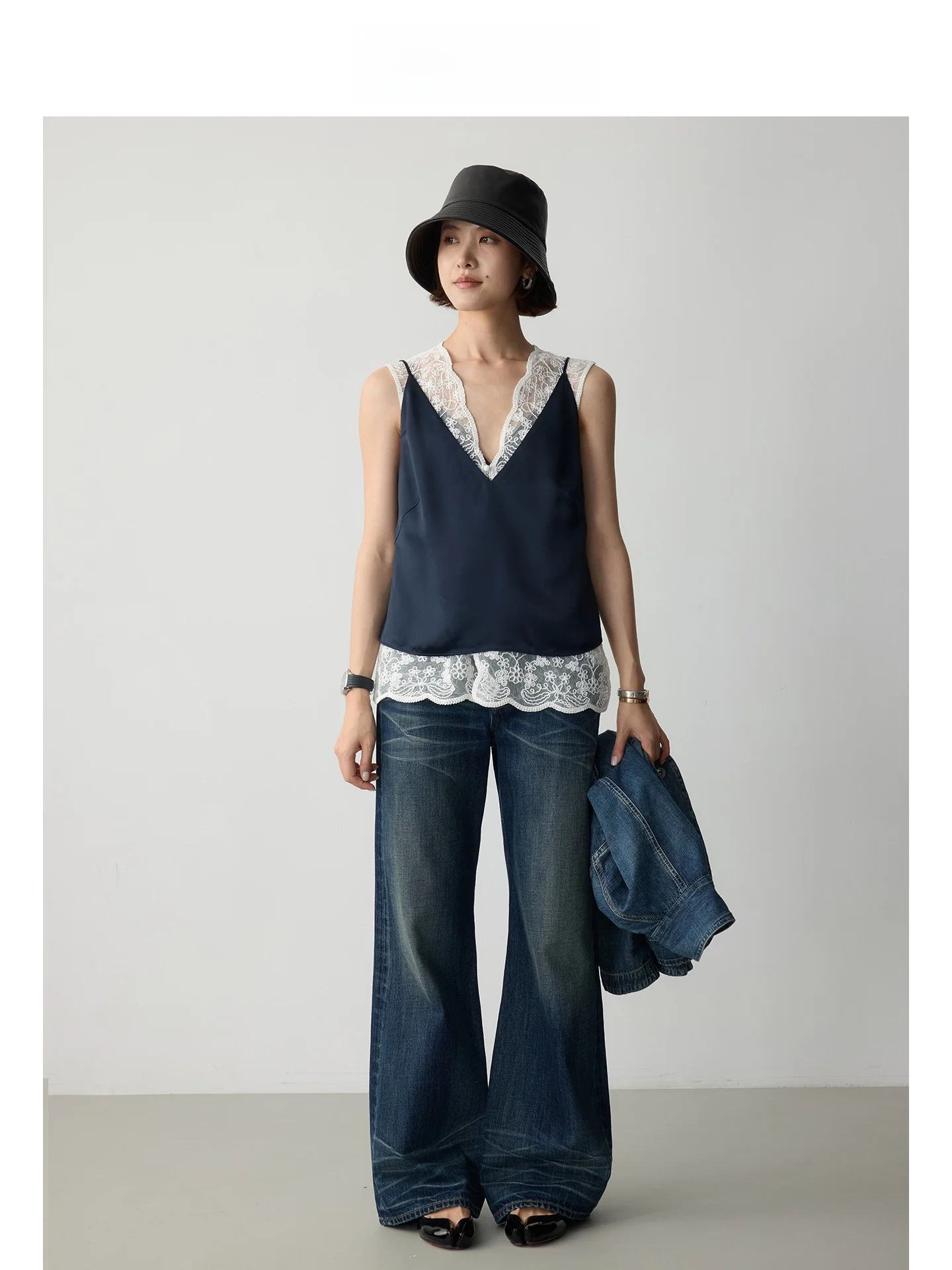 

Винтажные сине-белые джинсы с эффектом тай-дай из хлопка, с высокой талией, прямые, на молнии, повседневные летние джинсы для женщин