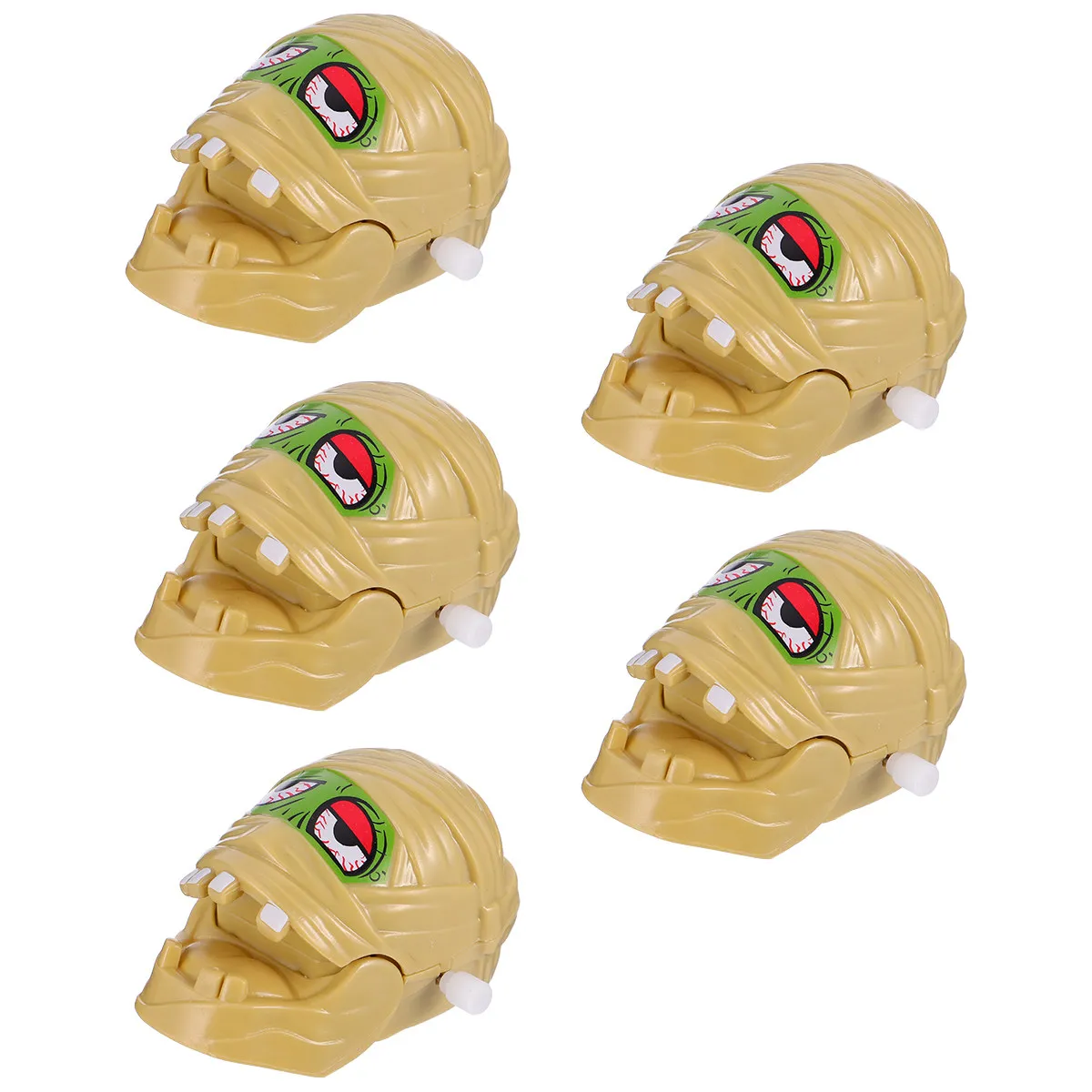 

5Pcs Halloween Mummy Wind Up Creepy Clockwork Gag Decoration Creative Scary Sliding Rotary Motion Set Wind Up Toy