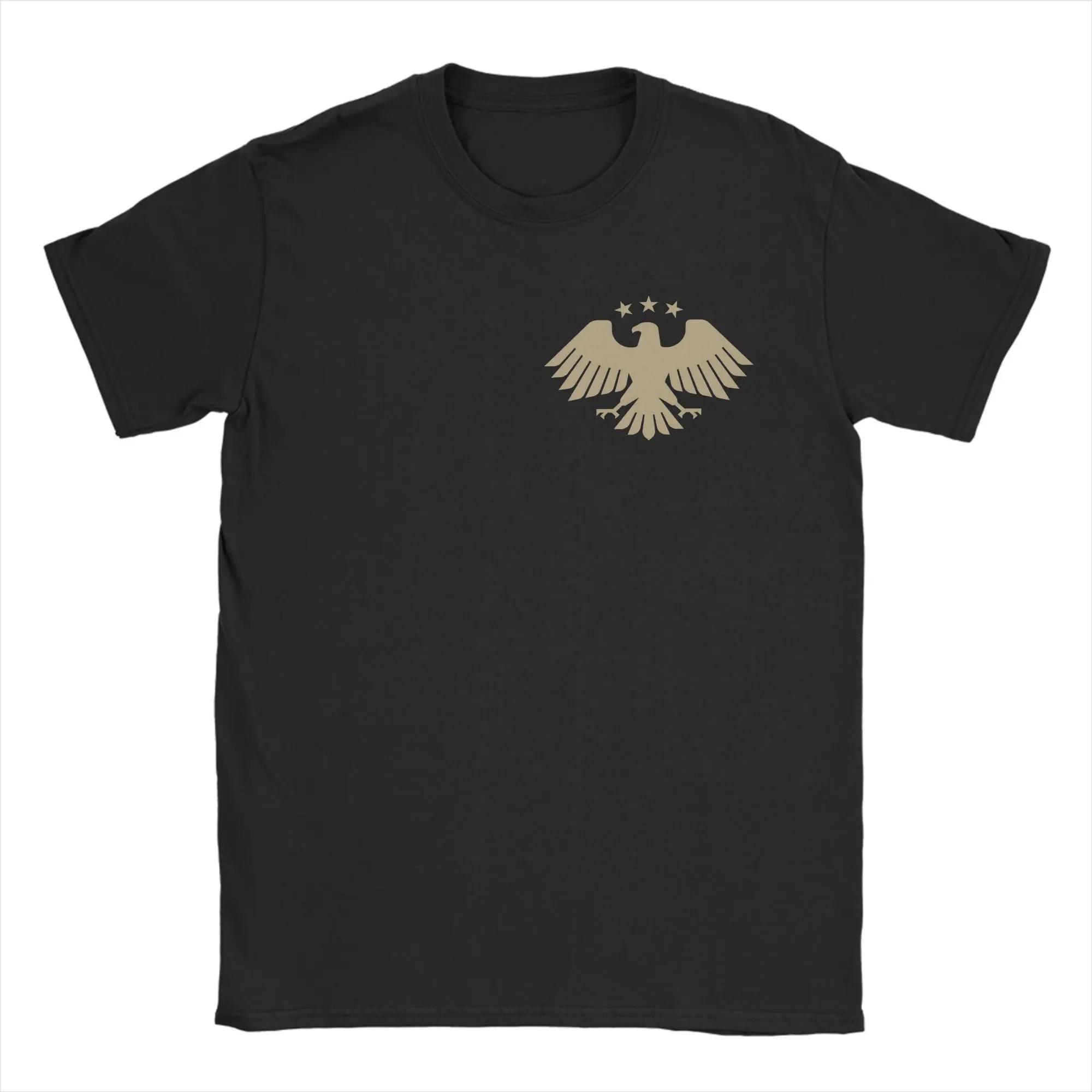 

Syrian Eagle Emblem T-Shirt for Men Humorous Pure Cotton Tees Crew Neck Short Sleeve T Shirts Gift Idea Clothing