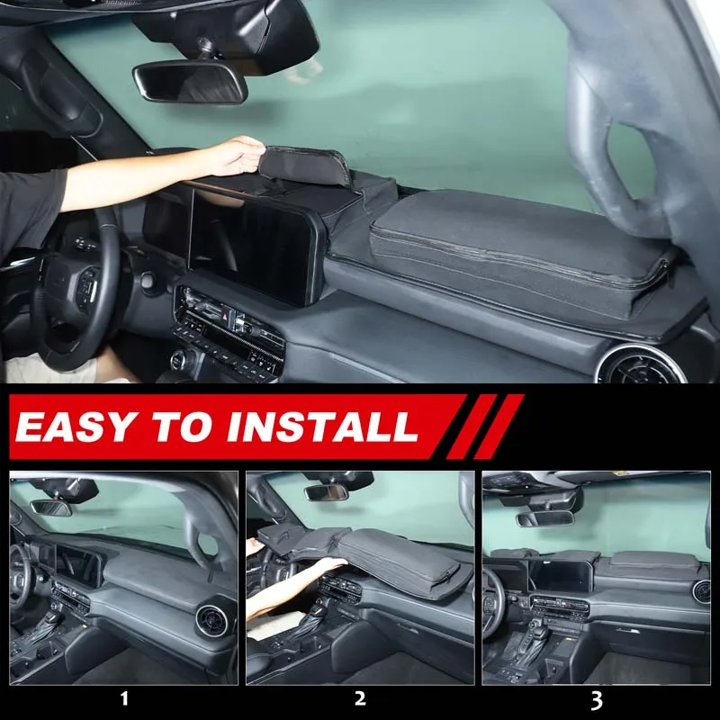 

Black 1Pcs For Toyota Land Cruiser Prado 250 LC250 2024+ Car Dashboard Storage Sunscreen Pad Interior Protection Accessories
