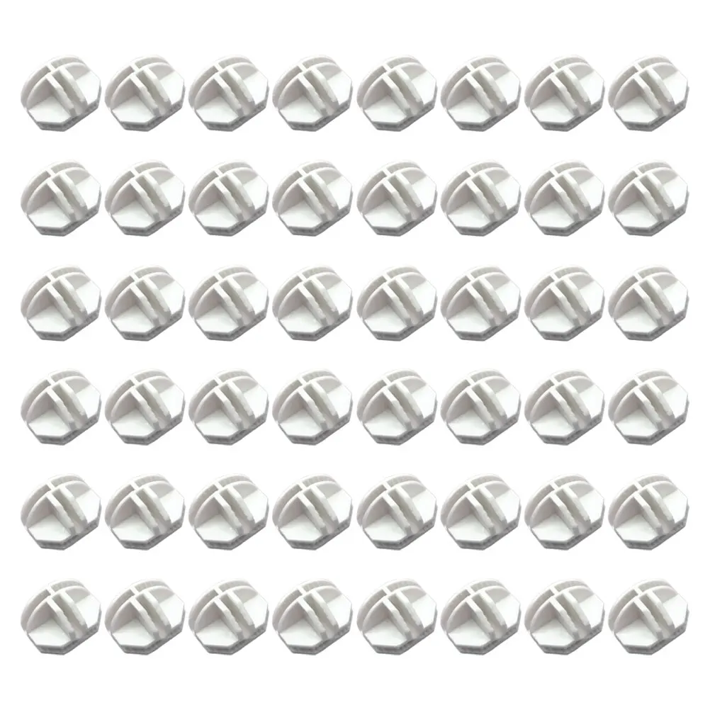 

50 Pcs Organizers Semi-circle Clamp Connector Buckle Shelves Button Plastic Cube Shelf Accessories