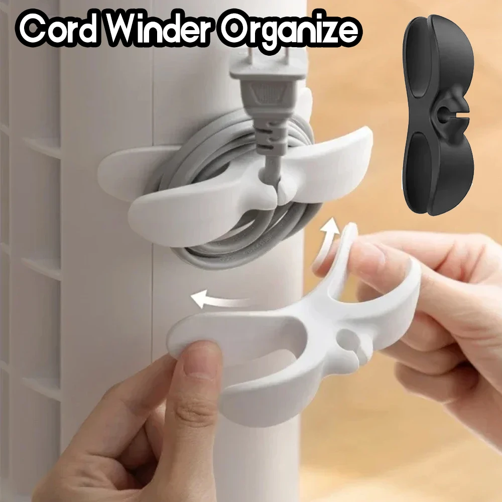1-10pc Cord Winder Organize Kitchen Cord Wrapper Cable Management Appliance Cord Plug Holder for Air Fryer Coffee Machine Fixer