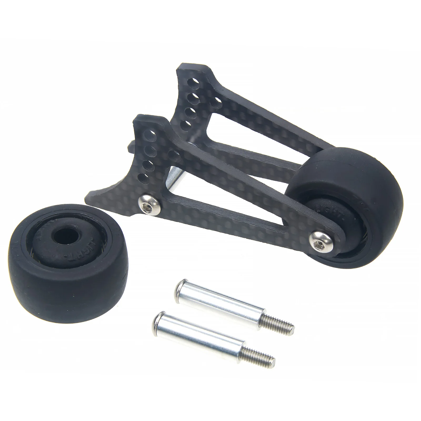 Tamiya CW-01 Kit barra con rotelle regolabile in alluminio per portapranzo, zucca di mezzanotte, cavalletta, Hornet - Aggiornamento fuoristrada RC