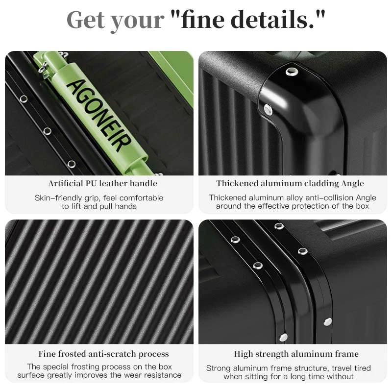 قضيب سحب عريض للأمتعة عالي الجودة. لديه مستوى مظهر عالي ونمط جديد في عام 2024. إنها مناسبة لكل من الفتيات و