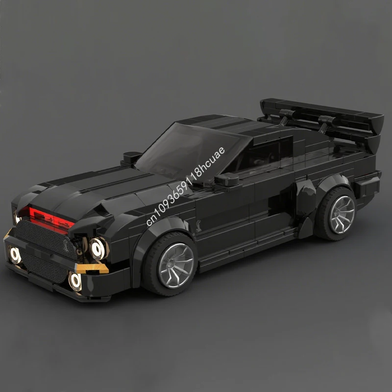 

335pcs MOC Classic Car Mustanged Shelby GT500KR KITT City Champions supercar Model Building blocks Toys Assemble Christmas gifts