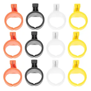 12Pcs Quilting Thread Cutter Ring Plastic Sewing Accessories for DIY Line Cutting Craft Knitting Yarn Fishing Tools