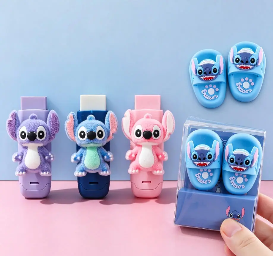 Disney Stitch Eraser, Designed for Pencils, Is Durable And Easy to Clean, Featuring Vibrant Colors for Office Supplie