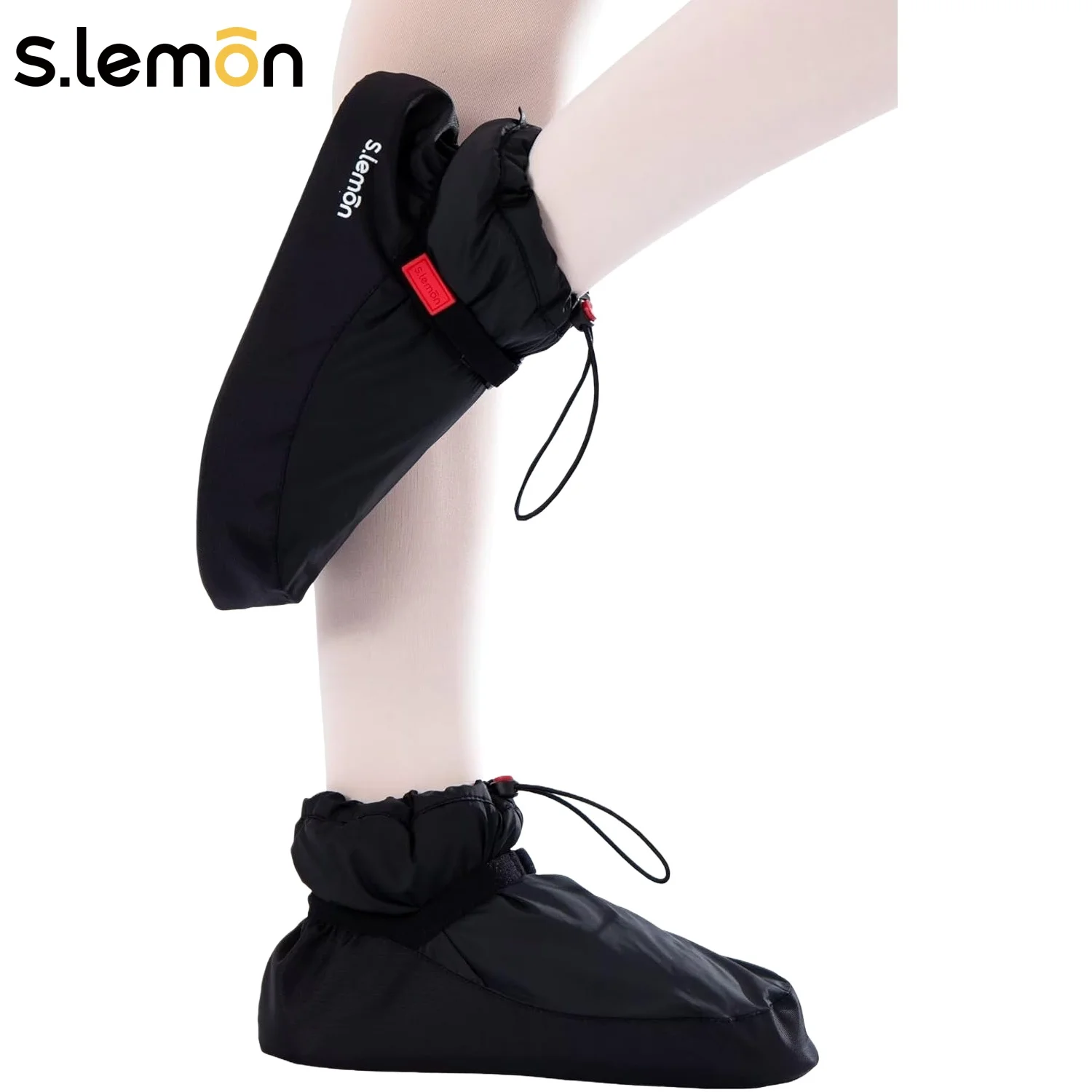 

S.lemon/балетки для детей и взрослых, согревающие ботинки до щиколотки для балета и танцев, нескользящая подошва из ЭВА, танцевальные ботильоны с регулируемой пряжкой