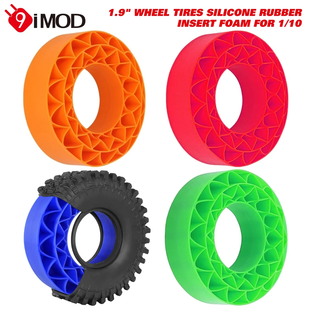 9IMOD 1.9inch 4pcs Tires Insert Silicone Rubber Insert Foam for 1/10 TRX4 SCX10 III