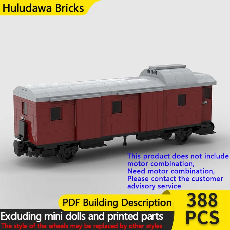 

City Car Model MOC Building Bricks Closed Freight Vehicle Carriage Modular Technology Gifts Holiday Assemble Children Toys Suit