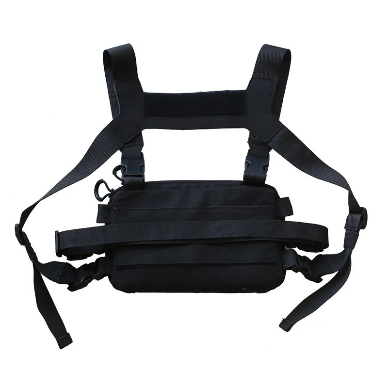 SEMALAYA Outdoor Tactical Vest Molle Chest Chest Hanging Kanye  Anti-Theft Bag Street Bag Hip-Hop Bag Disco Jumping