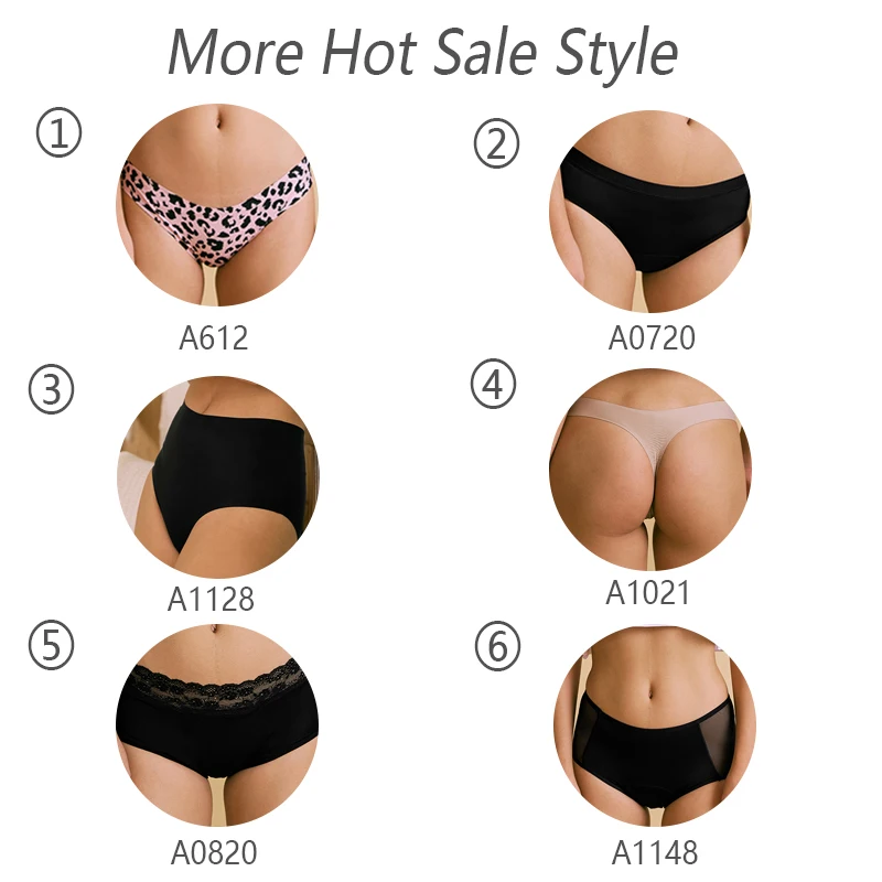 Hot Sale Mid-Rise Seamless Menstrual Period Panties 4 Layers Absorbent Leak Proof Culotte Lengthened Menstrual Panties - Image 5