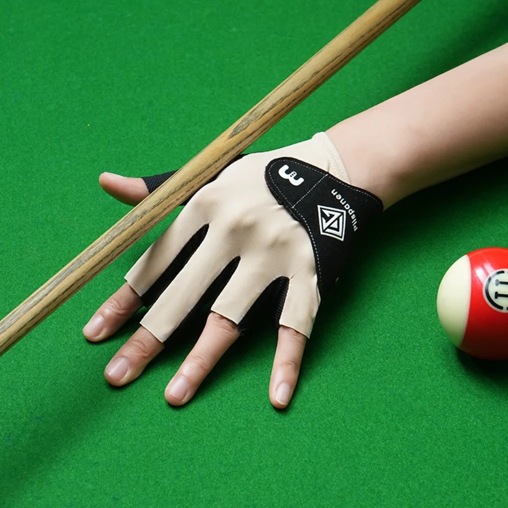 

Sports Goods Left Hand Billiards Gloves Anti-slip Breathable Snooker Glove 5-Finger Elasticity Billiard Training Gloves Pool Cue